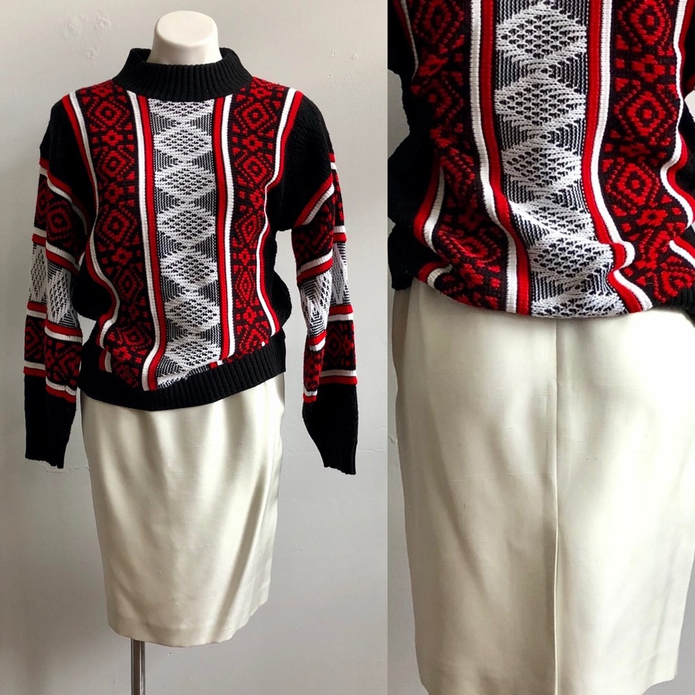 Vintage Tahari Winter White Silk Skirt